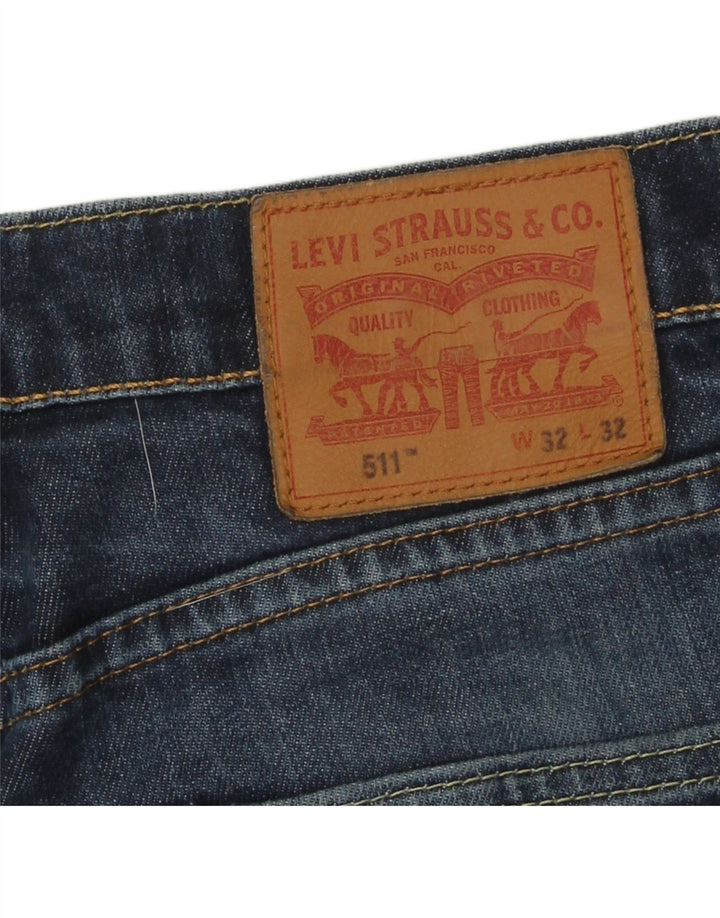 Blugi pentru bărbați Levi's 511 Slim W32 L32 Bumbac bleumarin