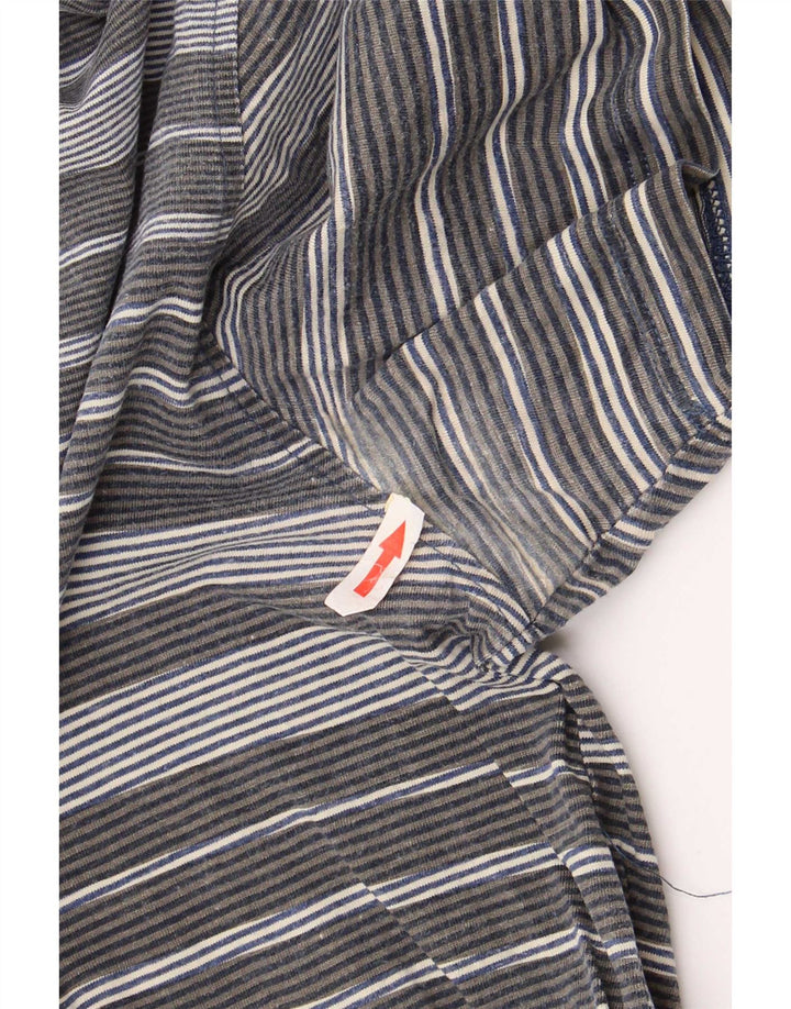 Cămașă polo Paul Smith pentru bărbați, bumbac cu dungi gri medii