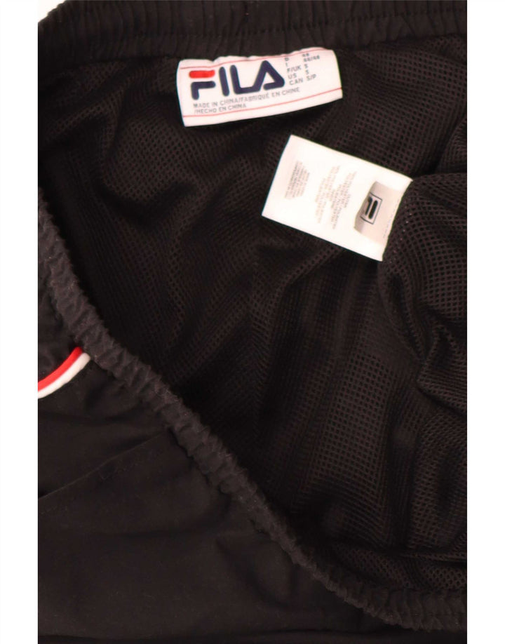Pantaloni de trening Fila Barbati Joggeri Mici Poliester Negru