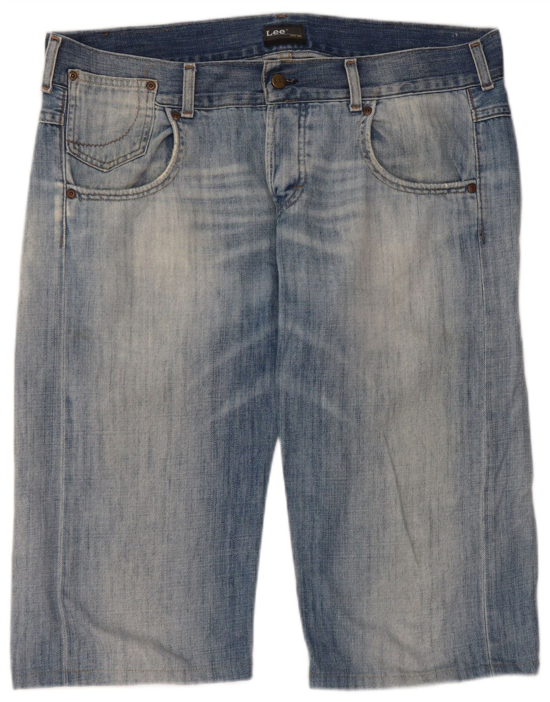 Bermude denim Lee pentru bărbați W34, mare, albastru, bumbac