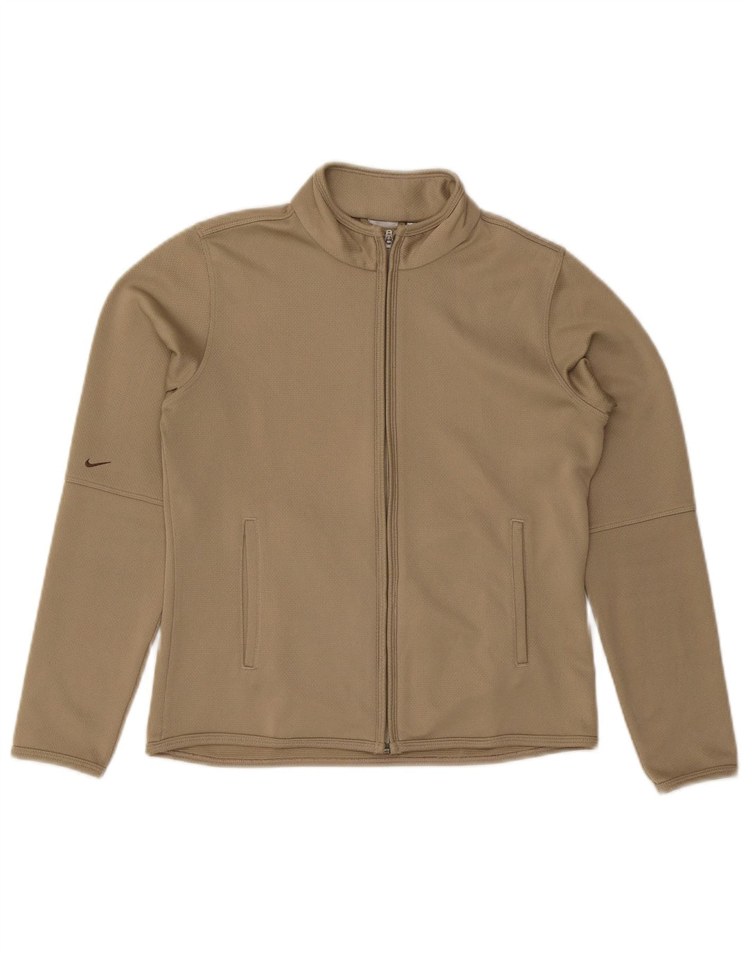 Jachetă de top pentru trening Nike Dri Fit pentru femei US 8/10 Bej mediu