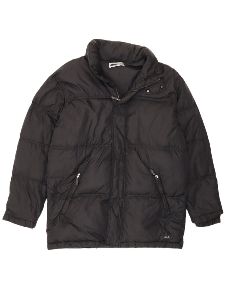 Jachetă căptușită pentru bărbați Fila IT 46/48 Medium Negru