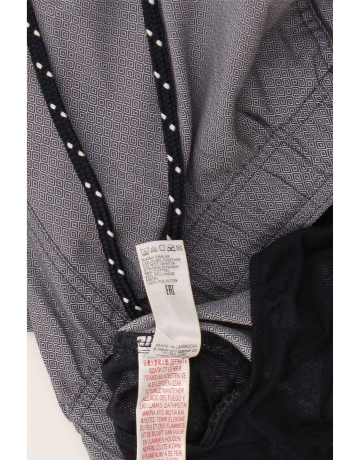Pantaloni scurți sport pentru bărbați Marks & Spencer, bumbac geometric, albastru, mediu