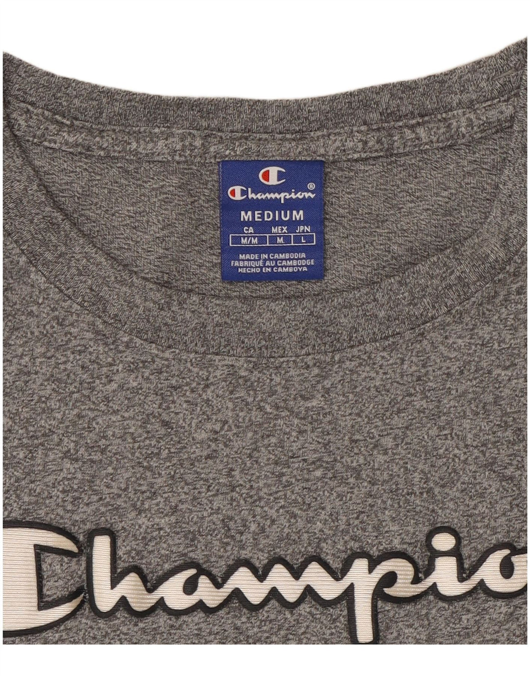 Tricou grafic Champion pentru femei Top UK 12 Medium Gri