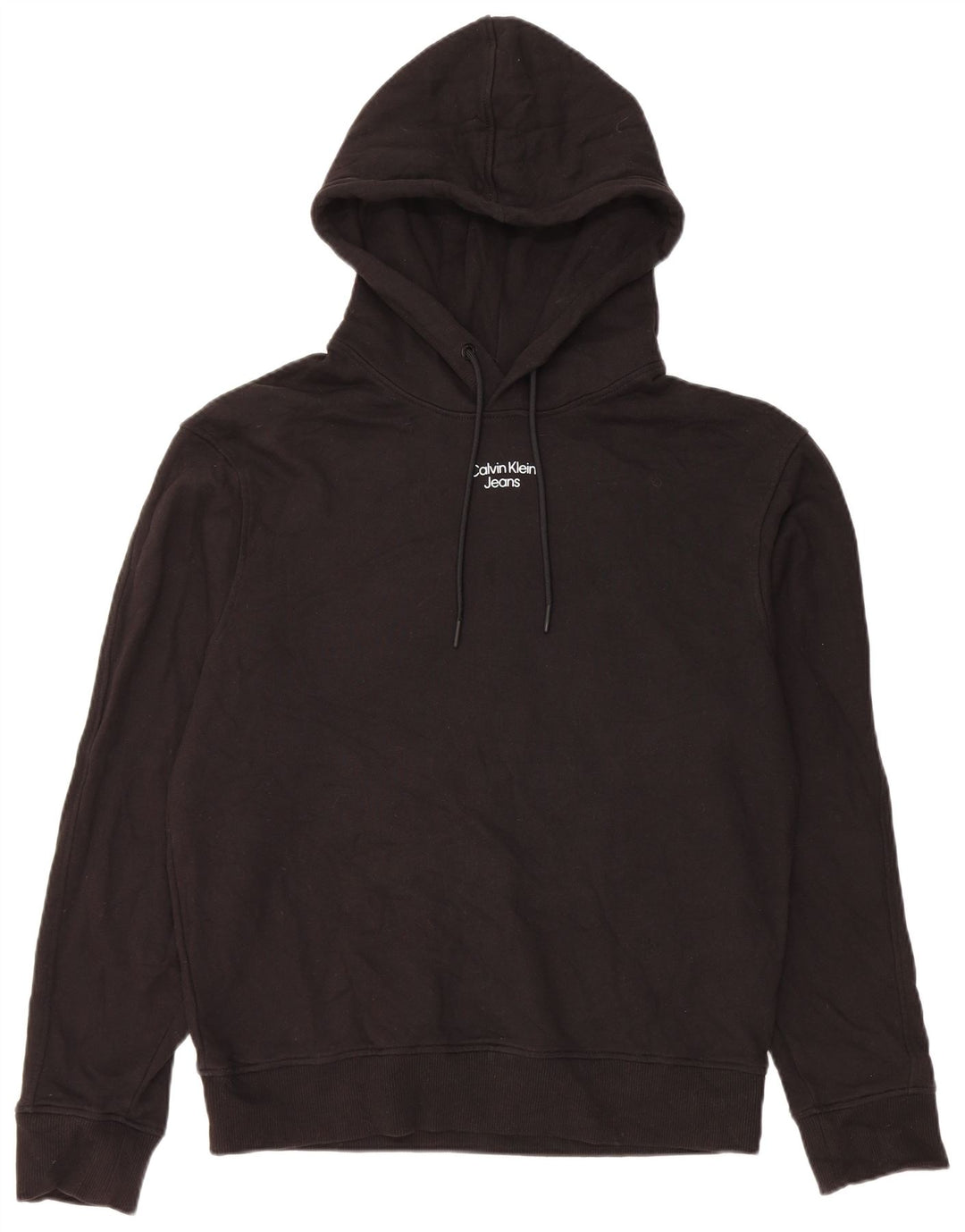 Pulover Calvin Klein Jeans pentru bărbați, bumbac mediu negru