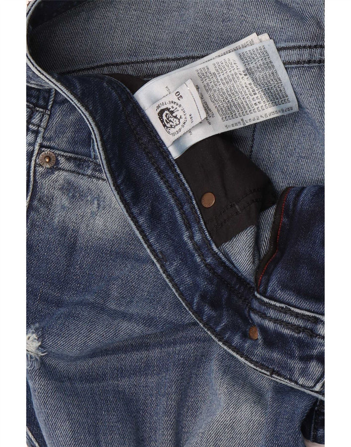 Blugi slim pentru bărbați Diesel Distressed W30 L32 Bumbac albastru