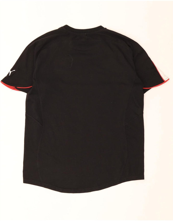 Tricou grafic Puma pentru bărbați Top mediu negru Colorblock