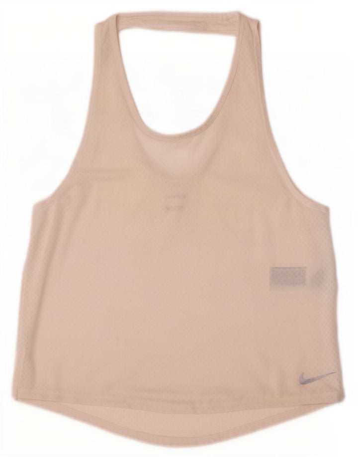 Vesta Nike Dri Fit pentru femei UK 12 Poliester alb mediu
