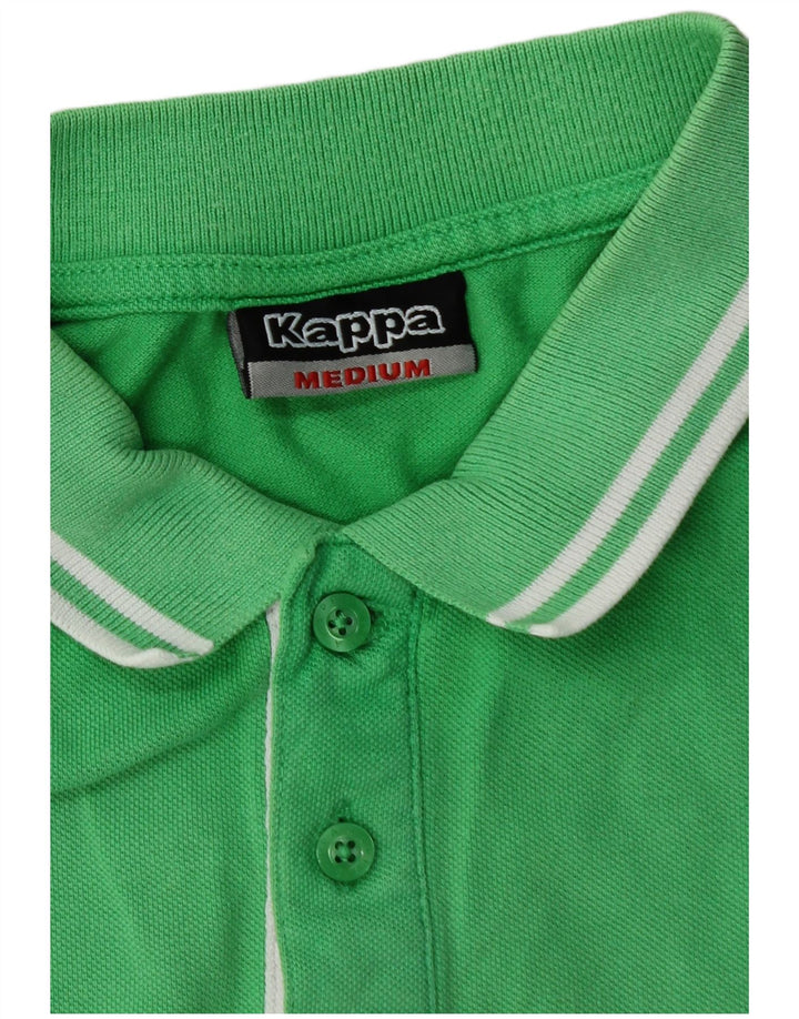 KAPPA Mens Polo Shirt Medium Green Cotton