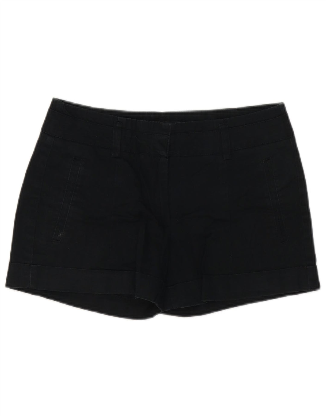 Pantaloni scurti chino pentru femei Zara mici W26 bumbac negru