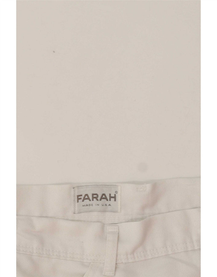 Pantaloni scurți casual pentru bărbați Farah W38 XL alb
