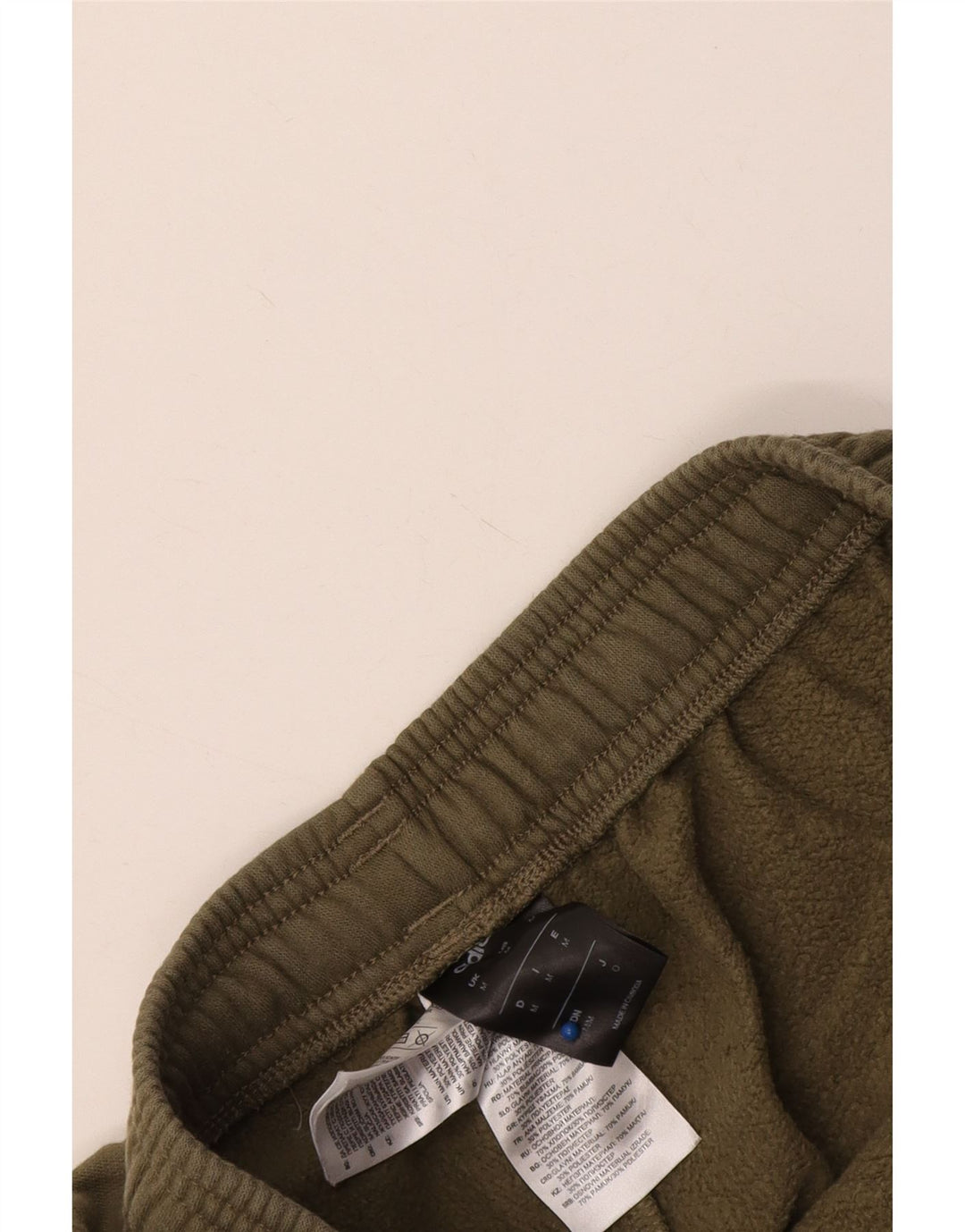 Pantaloni de trening Adidas pentru bărbați, bumbac kaki mediu
