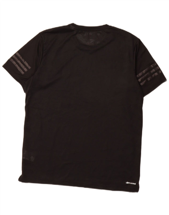 Tricou Adidas Climacool pentru bărbați Top mare poliester negru