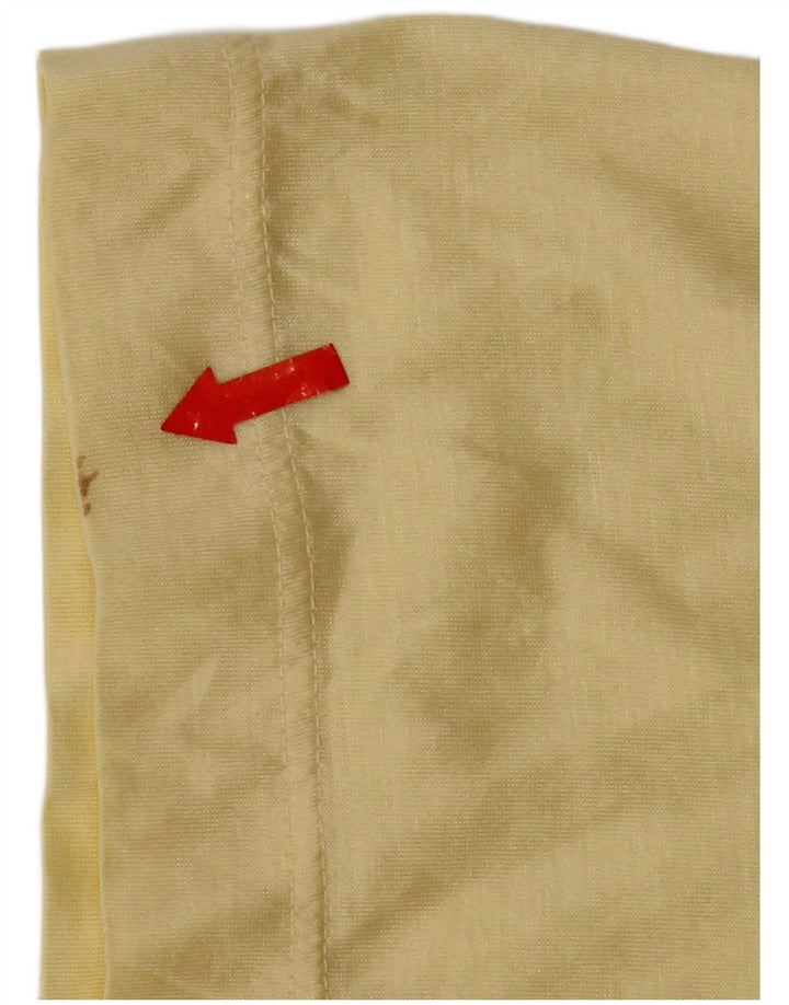 Tricou polo vintage pentru bărbați, bumbac galben mic