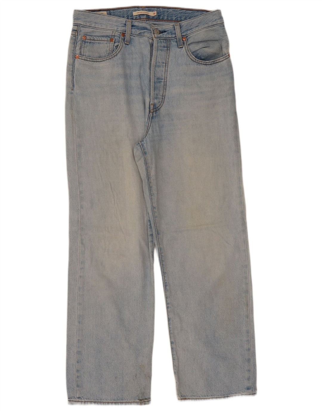 Blugi drepti pentru femei Levi's Ribcage W30 L29 Bumbac albastru