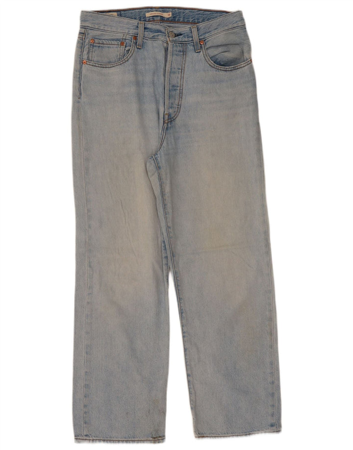 Blugi drepti pentru femei Levi's Ribcage W30 L29 Bumbac albastru