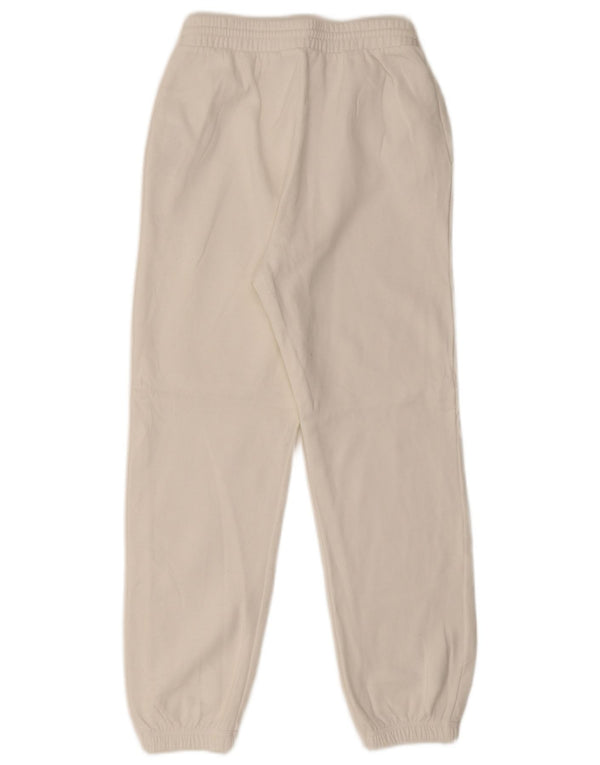 Pantaloni de trening pentru femei Zara Joggeri UK 10 Bumbac alb mic