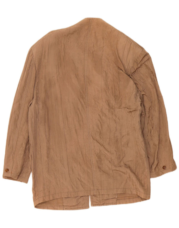 Vintage Mens 1 Button Blazer Jacket UK 40 Large Beige
