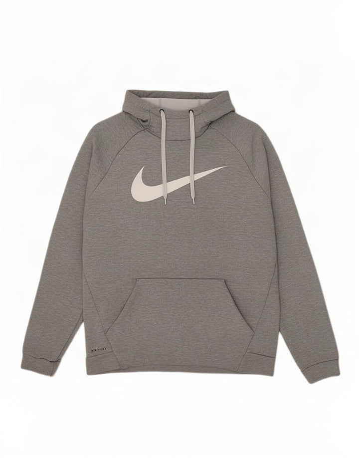 Pulover Nike Dri Fit Graphic pentru bărbați, mare, gri, poliester