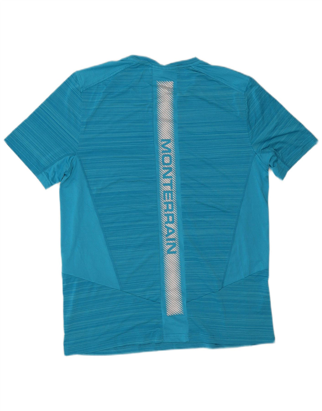 Tricou grafic pentru bărbați Monterrain Top, poliester cu dungi albastre medii