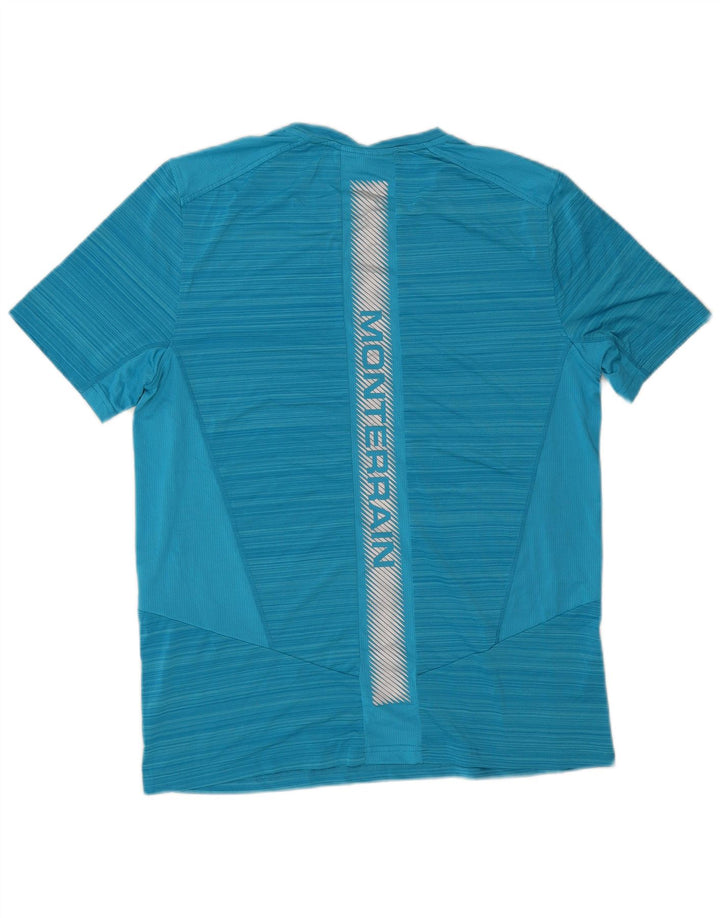 Tricou grafic pentru bărbați Monterrain Top, poliester cu dungi albastre medii