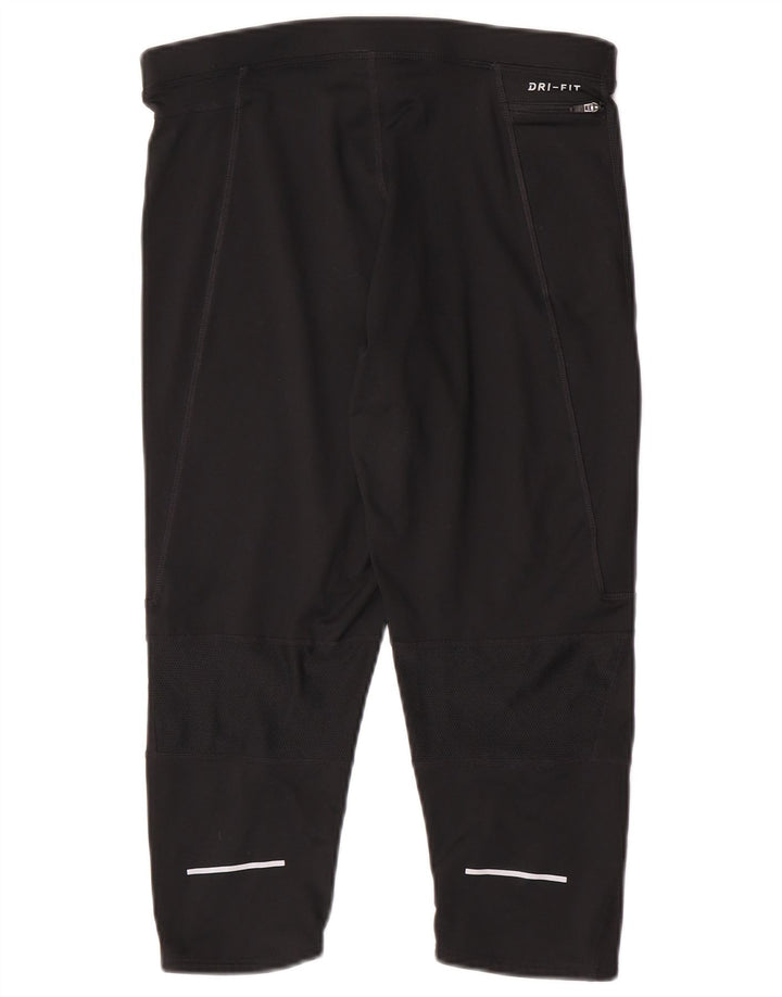 Leggings capri Nike Dri Fit pentru bărbați XL, poliester negru