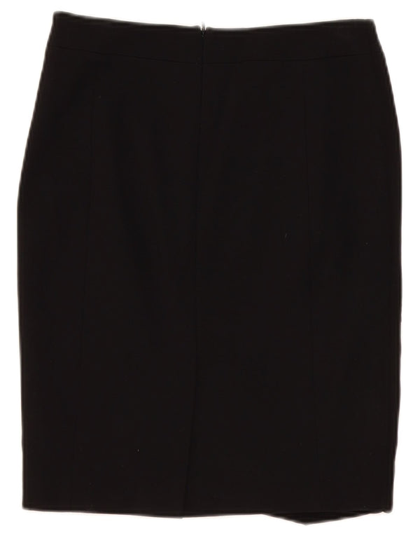 Fusta creion pentru femei Karen Millen UK 10 Small W28 Negru Colorblock Viscoza