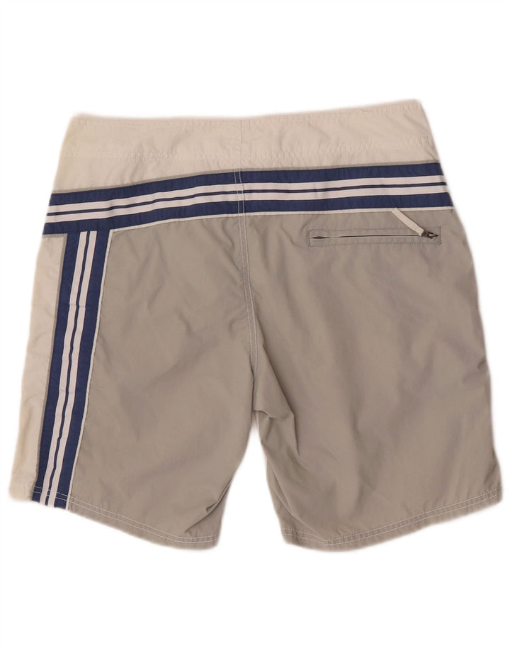 Pantaloni scurți de înot grafic pentru bărbați Coast, gri mediu, poliamidă color bloc