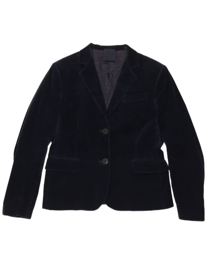 Aspesi Jachetă pentru femei din velur cu 2 nasturi IT 48 XL Bumbac bleumarin