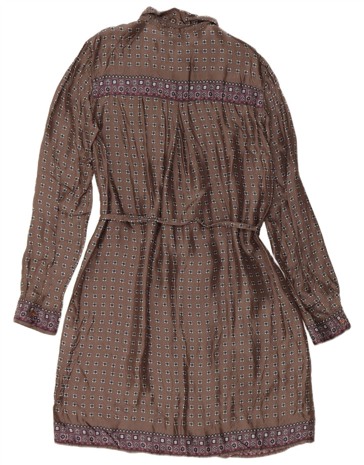 Woolrich Rochie cu mânecă lungă pentru femei UK 14 Medium Gri Geometric