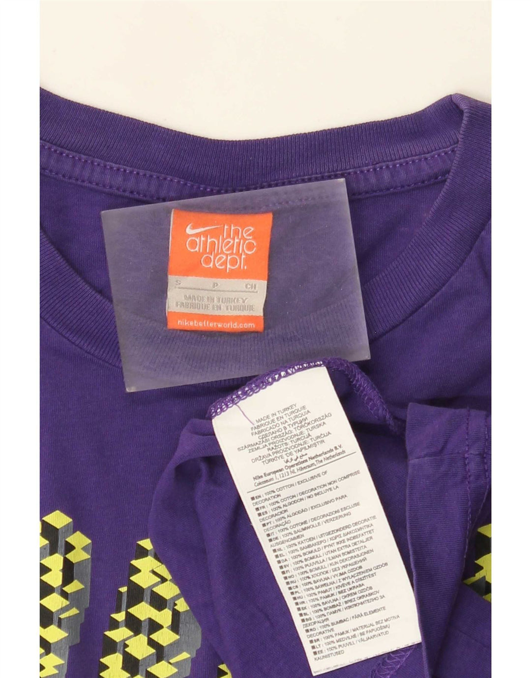 Tricou cu grafică obișnuită Nike pentru bărbați Top mic din bumbac violet