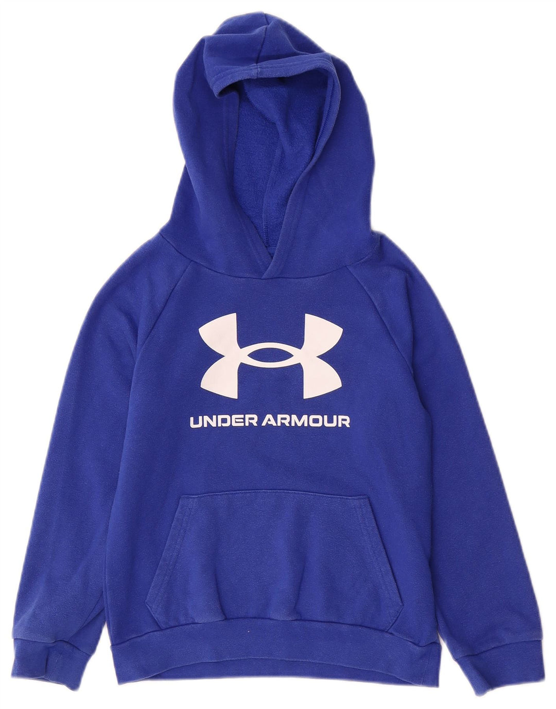 Pulover cu glugă grafic pentru băieți UNDER ARMOUR 7-8 ani Bumbac albastru mic