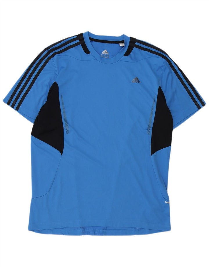 Tricou Adidas Climacool pentru bărbați Top mare, albastru, poliester color bloc