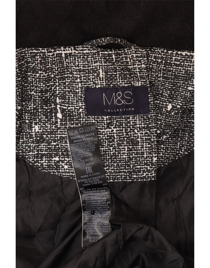 Jachetă matlasată pentru femei Marks & Spencer UK 20 2XL Poliester cu pături negru