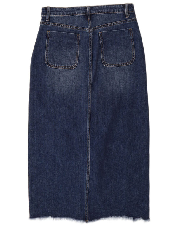 Fusta de blugi pentru femei VINTAGE Medium W28 Bumbac albastru