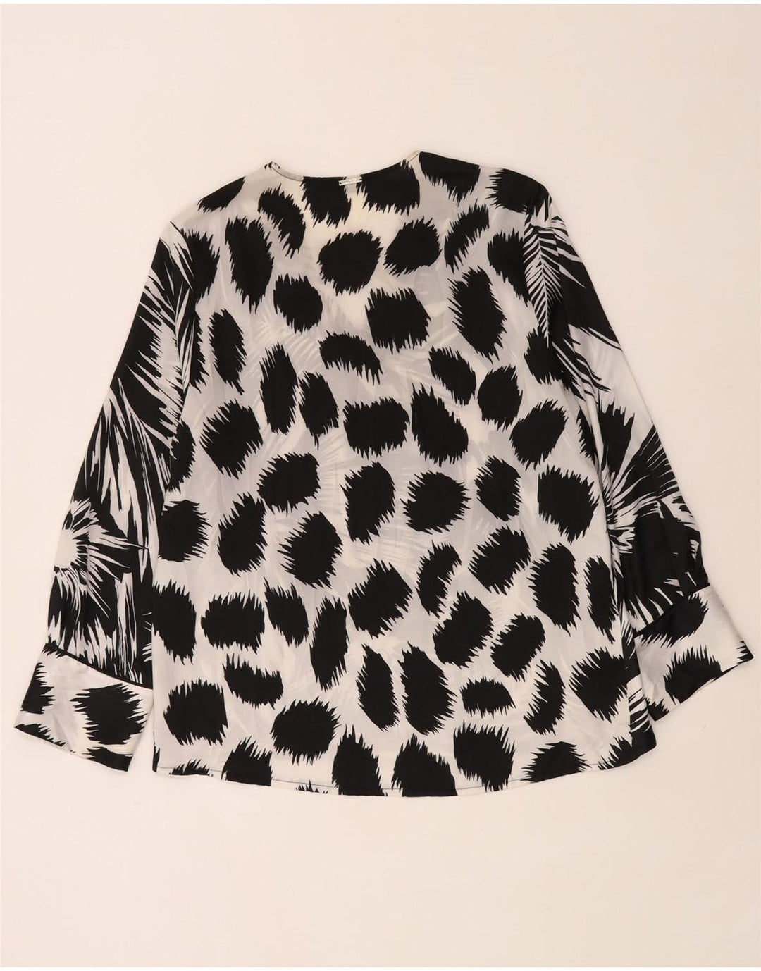 Bluză cu mânecă lungă pentru femei Liu Jo UK 14 Medium Black Floral
