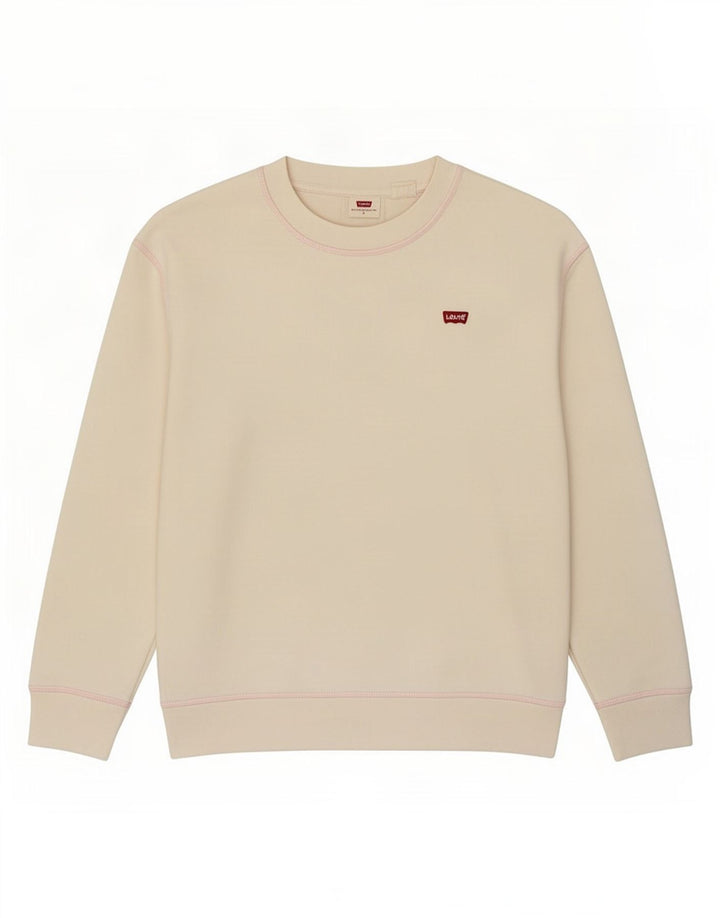 Pulover supradimensionat pentru femei Levi's, UK 10, bumbac alb
