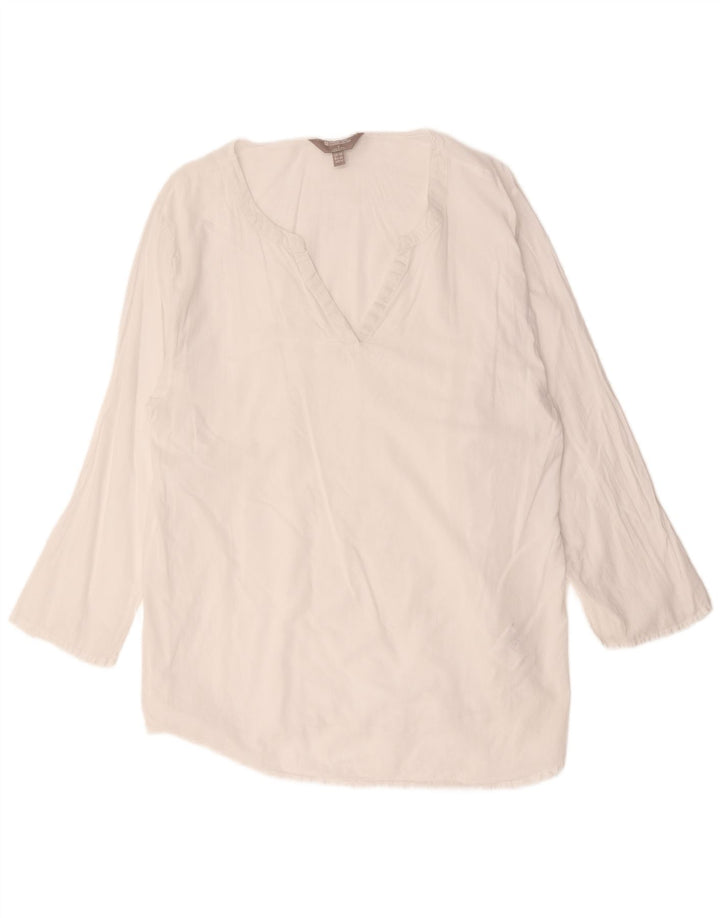 Cămașă pulover pentru femei Mountain Warehouse UK 18 XL Bumbac alb