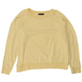 Pulover supradimensionat pentru femei Marks & Spencer, UK 18 XL, bumbac galben