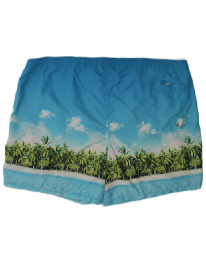 Marks & Spencer Pantaloni scurți de înot grafic pentru bărbați XL, albastru, poliamidă, plajă