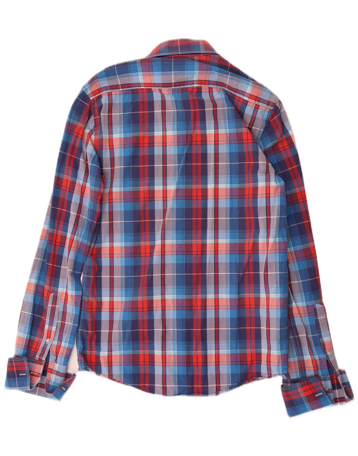 Cămașă formală pentru bărbați Jack Wills, bumbac cu carouri albastre mici