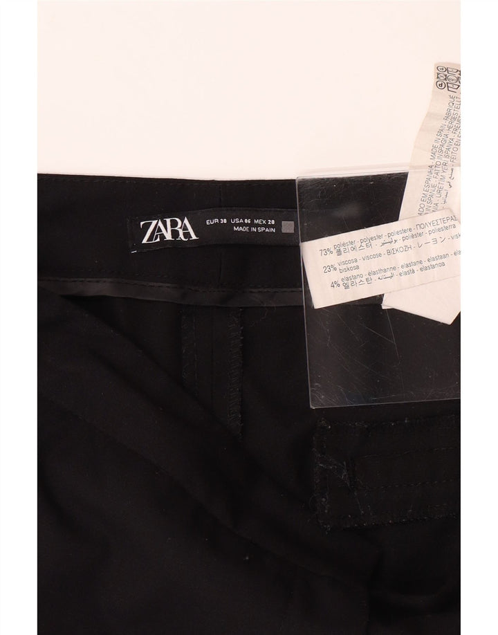 ZARA Womens Slim Suit Trousers EU 38 Small W28 L26 Black Polyester Vintage Zara and Second-Hand Zara from Messina Hembry 