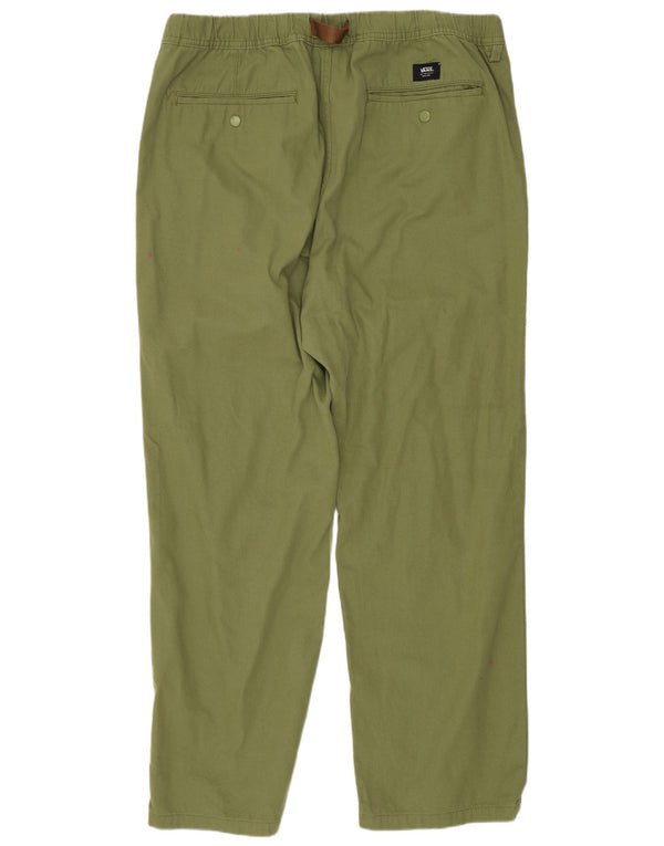 Pantaloni chino drept bărbați Vans XL W38 L30 bumbac verde