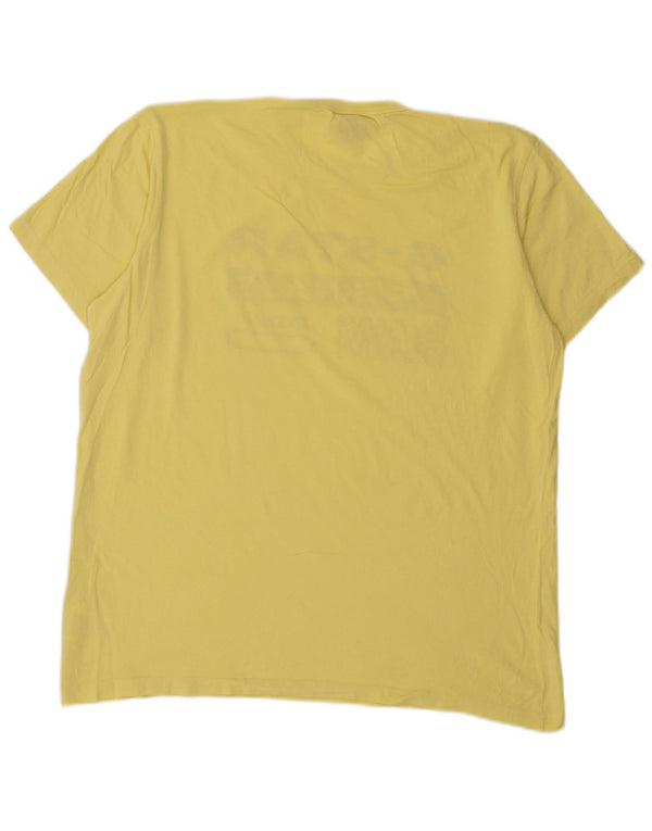 Tricou grafic pentru bărbați G-Star Top XL Bumbac galben