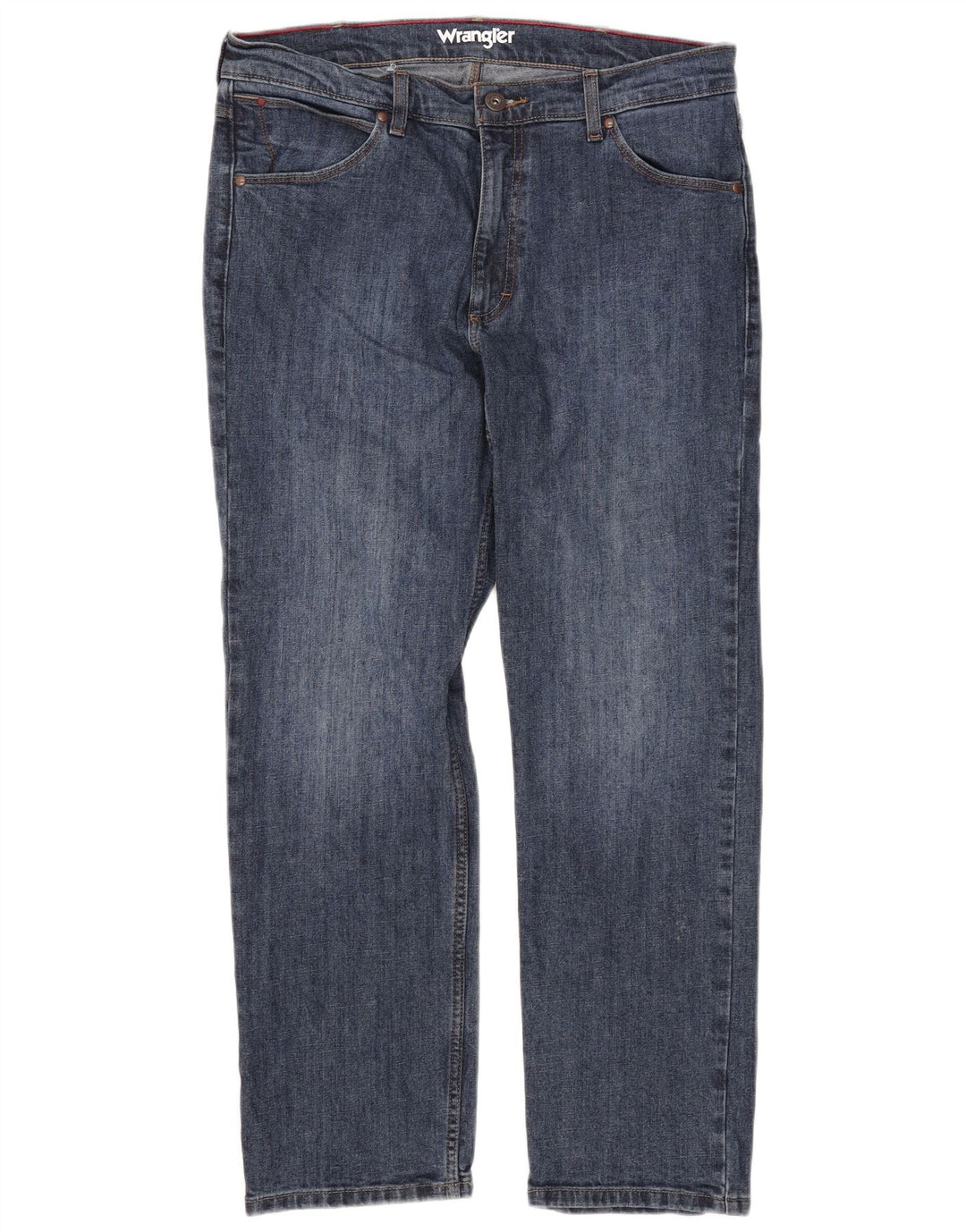 Blugi drepți Wrangler pentru bărbați W34 L30, bumbac albastru