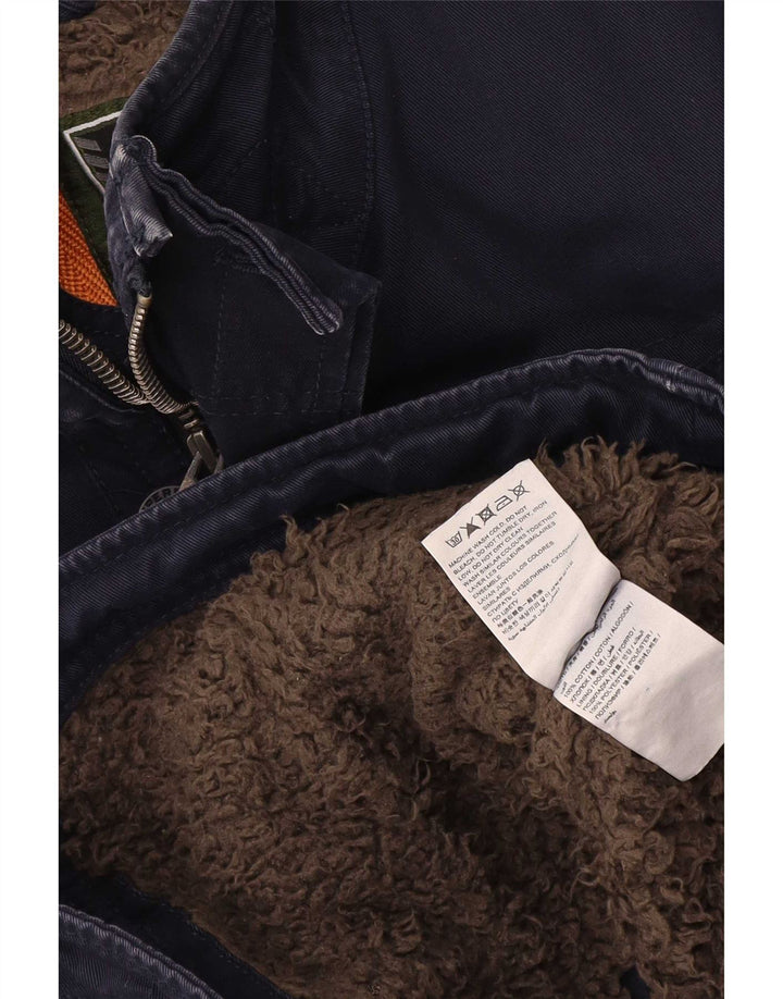 Jachetă pentru bărbați Superdry Sherpa Utility UK 38 Medium Bleumarin Bumbac