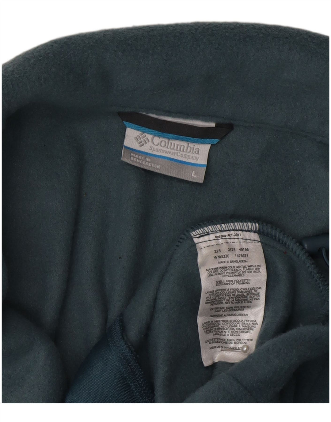 Jachetă fleece Columbia pentru bărbați UK 40, mare, verde, poliester