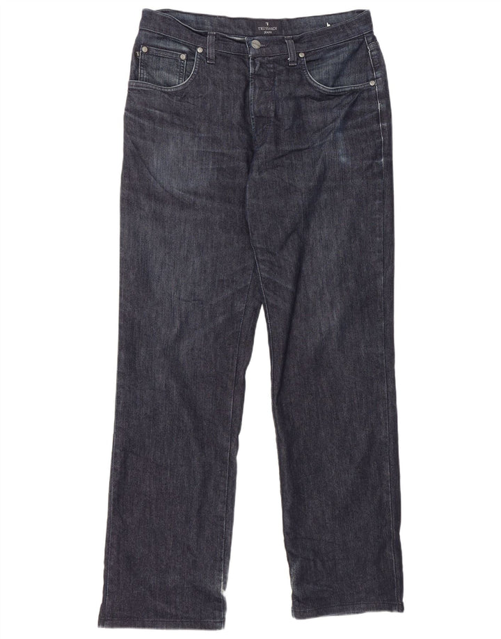 Blugi Drepți Bărbați TRUSSARDI W33 L31 Bleumarin