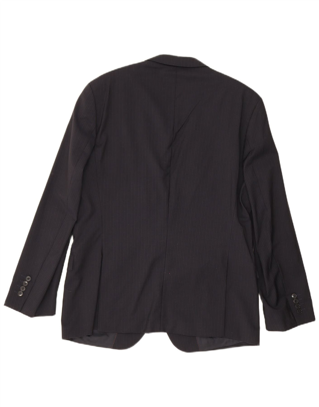 Blazer pentru bărbați Hugo Boss, cu 2 nasturi, Marea Britanie 54 2XL, bleumarin, cu dungi