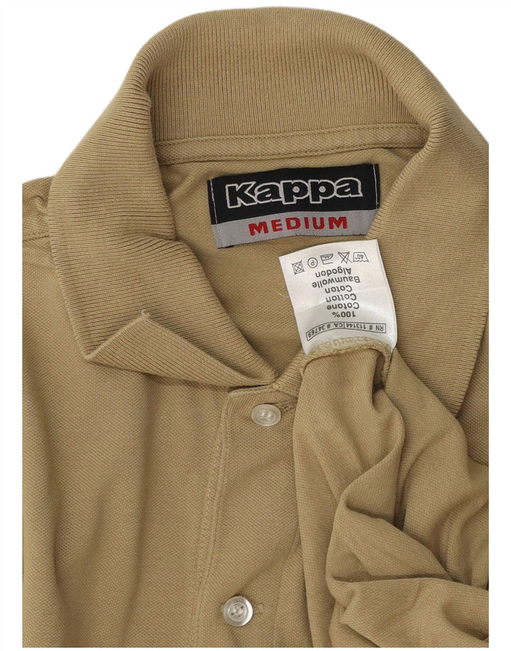 Cămașă polo pentru bărbați Kappa Bumbac kaki mediu